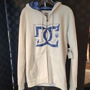 DC Cream and Blue Dyrdek Collection Hoodie